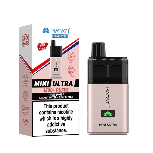 0018 Fruit Bomb Straw Watermelon B Gum Hayati Mini Ultra